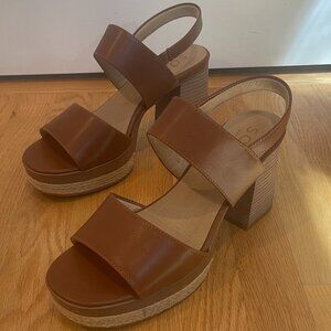 NEW! NATURALIZER SOUL: HOLLY Slingback Sandal - Mid Brown - Size 11W